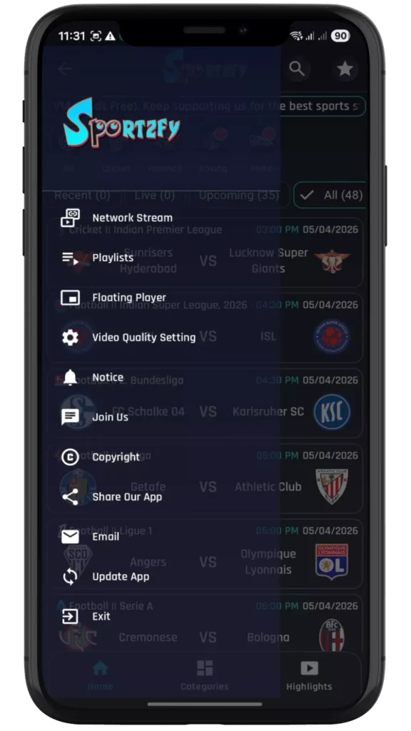 Sportzfy Download